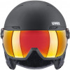 UVEX Wanted Visor -laskettelukypärä, 58-61 cm (L), musta