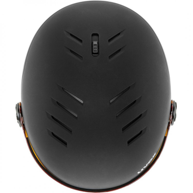 UVEX Wanted Visor -laskettelukypärä, 58-61 cm (L), musta