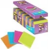 3M Post-it Super Sticky Notes 654SE24P, 76 x 76 mm, 90 arkkia per lehtiö, 4 väriä (edullinen pakkaus)