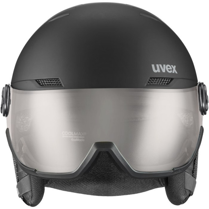 UVEX Wanted Visor pro V -laskettelukypärä, musta matt