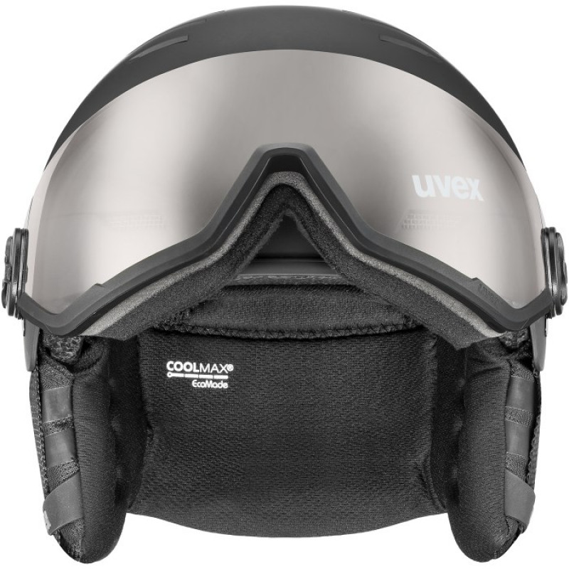 UVEX Wanted Visor pro V -laskettelukypärä, musta matt