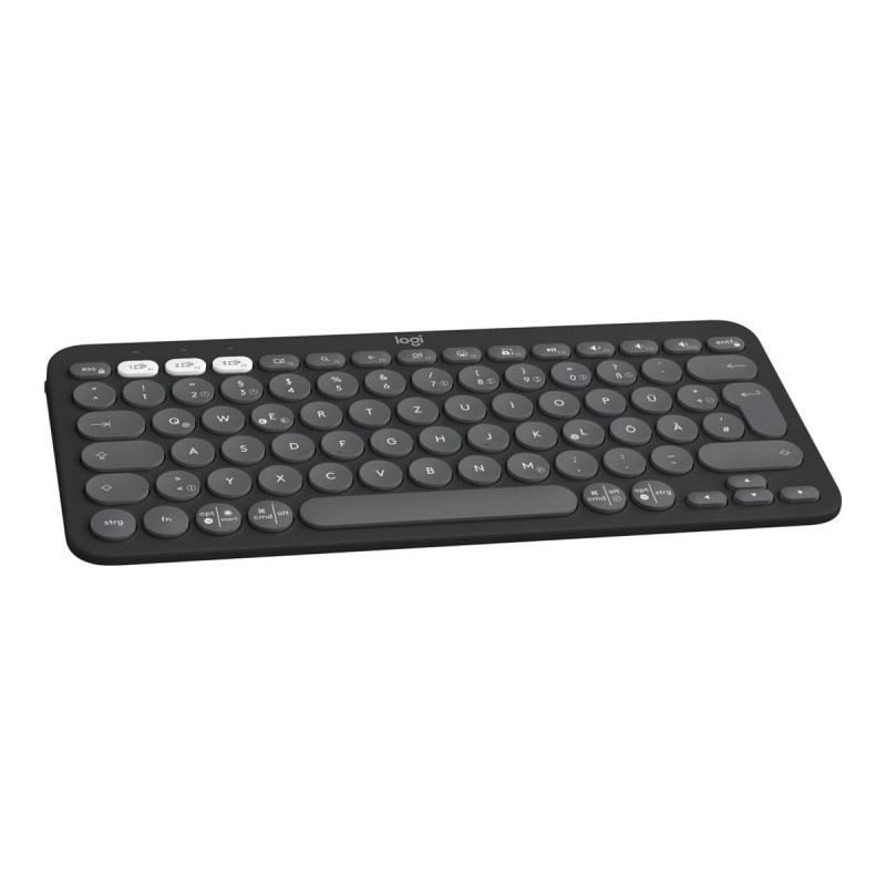 Logitech Pebble Keys 2 K380s Bluetooth-näppäimistö (920-011803), grafiitti, ranskalainen näppäimistöasettelu