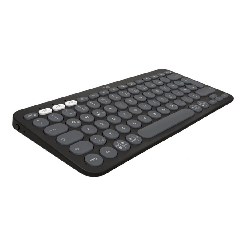 Logitech Pebble Keys 2 K380s Bluetooth-näppäimistö (920-011803), grafiitti, ranskalainen näppäimistöasettelu