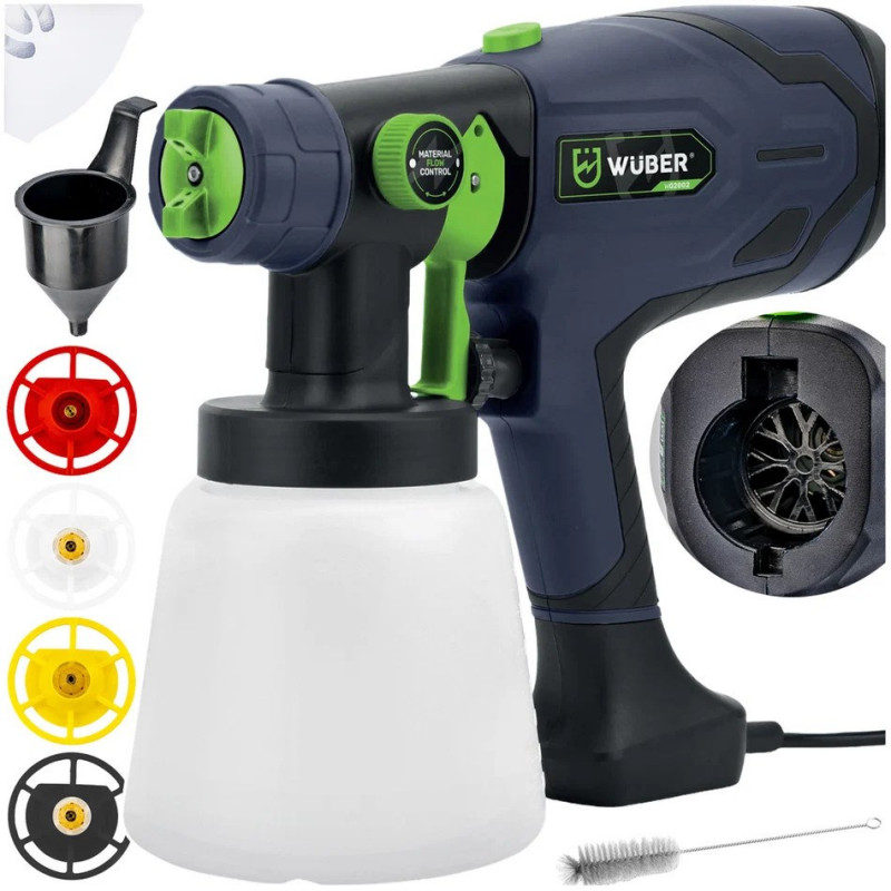 Wuber W02002 sähköinen ruiskupistooli, 400 W