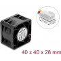 Delock 67650 DC-aksiaalipuhallin 12 V, 40 x 40 x 28 mm