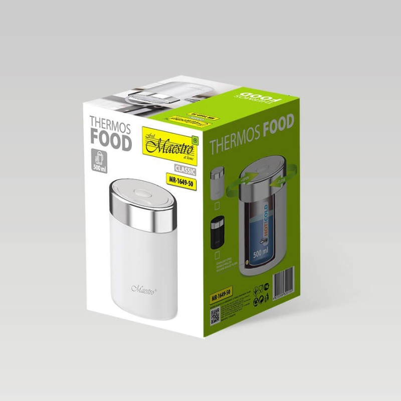 Maestro MR-1649-50-WHITE ruokatermos, 500 ml, valkoinen