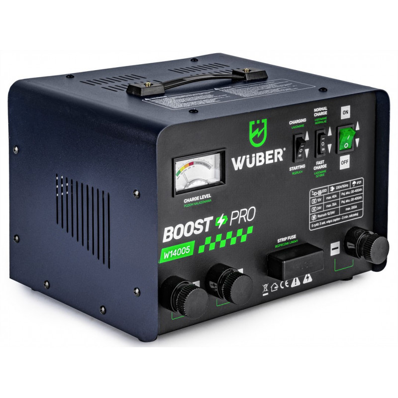 Wuber W14005 autolaturi käynnistysavustimella, 40 A, 12 V/24 V