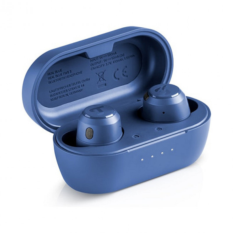 Teufel REAL BLUE TWS 3 langattomat in-ear Bluetooth-kuulokkeet, teräksensininen