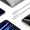 Tech-Protect Ultraboost Lite USB-C / USB-C -kaapeli PD60W/3A 200 cm, Cool Grey