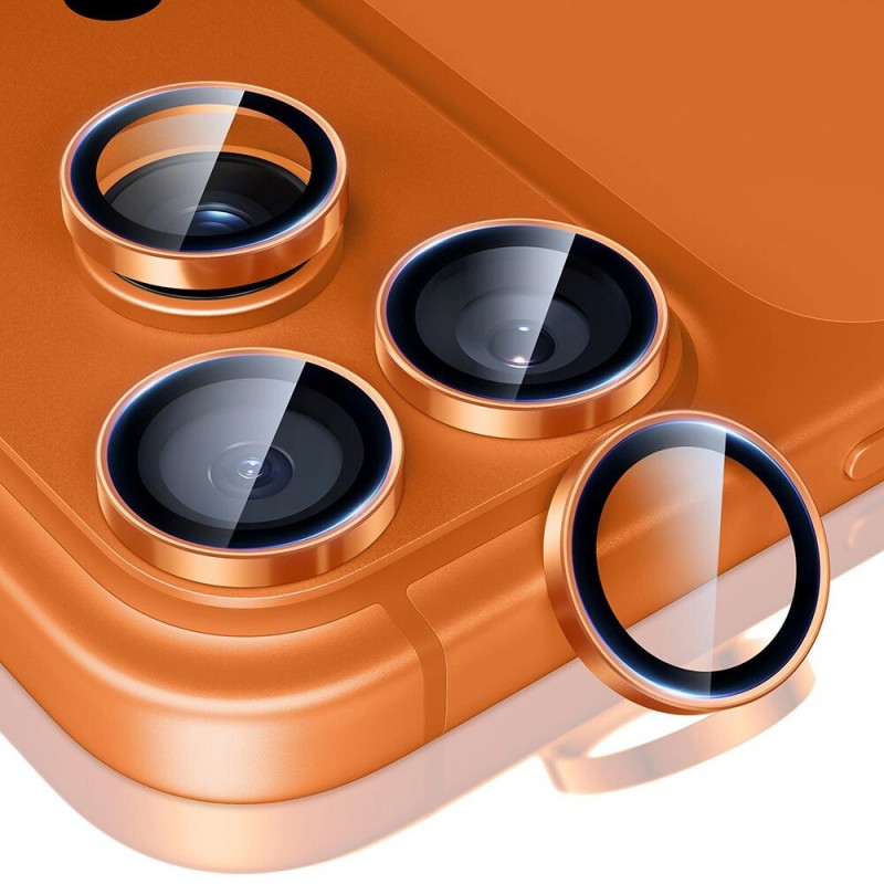 ESR Armorite -kameransuojus Apple iPhone 14 Pro / Max / 15 Pro / Max / 16 Pro / Max / 17 Pro / Max -puhelimelle, oranssi