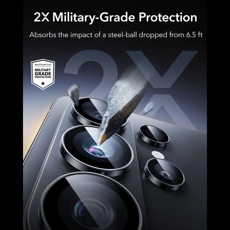 ESR Armorite -kameransuojus Samsung Galaxy S26 Ultralle, musta