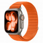 Tech-Protect Nylonloop Apple Watch 8 / 9 / 10 / 11 / 12 / SE / Ultra 44/45/46/49 mm -kellonranneke, oranssi