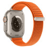 Tech-Protect Nylonloop Apple Watch 8 / 9 / 10 / 11 / 12 / SE / Ultra 44/45/46/49 mm -kellonranneke, oranssi
