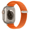 Tech-Protect Nylonloop Apple Watch 8 / 9 / 10 / 11 / 12 / SE / Ultra 44/45/46/49 mm -kellonranneke, oranssi