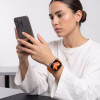 Tech-Protect Nylonloop Apple Watch 8 / 9 / 10 / 11 / 12 / SE / Ultra 44/45/46/49 mm -kellonranneke, oranssi