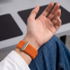 Tech-Protect Nylonloop Apple Watch 8 / 9 / 10 / 11 / 12 / SE / Ultra 44/45/46/49 mm -kellonranneke, oranssi