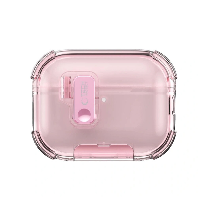 Tech-Protect Bounce Pro Apple AirPods Pro 3 -latauskotelon suojakotelo, pinkki