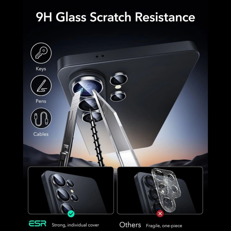 ESR Armorite -kameransuojus Samsung Galaxy S26 Ultralle, kirkas