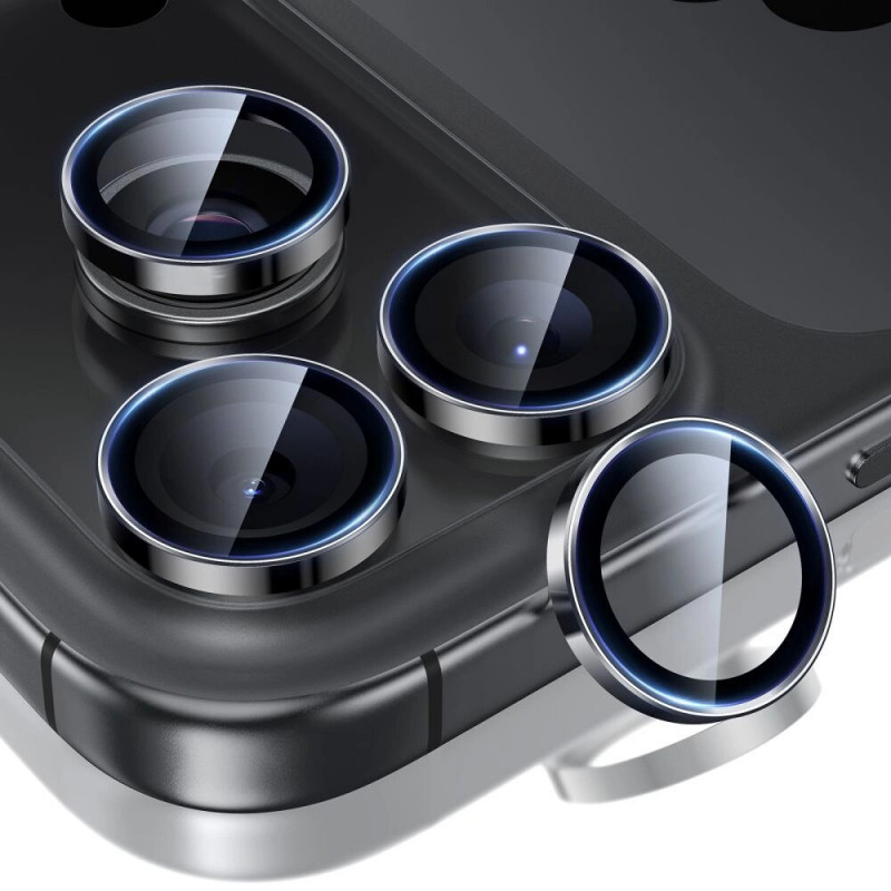ESR Armorite -kameransuojus Apple iPhone 14 Pro / 14 Pro Max / 15 Pro / 15 Pro Max / 16 Pro / 16 Pro Max / 17 Pro / 17 Pro Max -puhelimelle, musta (ESR931)