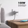 LogiLink CU0463 USB 2.0 Type-C -kaapeli, C/M 90° - C/M 90°, 480 Mbps, 100W, metalli, hopea/musta, 3 m