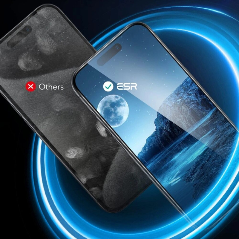 ESR Karkaistu lasi Apple iPhone 16 -puhelimelle, kirkas (2 kpl)