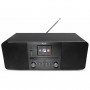 Xoro HMT 620 yhdistelmästereointernetradio CD-soittimella, DAB+, FM, Spotify, Bluetooth, musta (SAT100373)