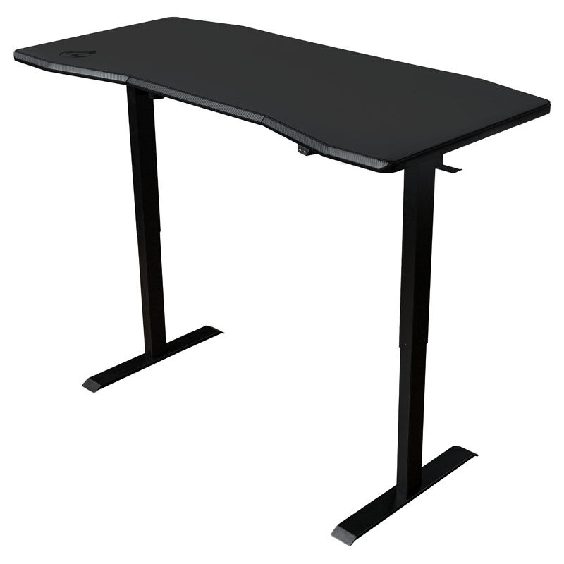 Nitro Concepts-pelipöytä D16E NC-GP-DK-008, hiilimusta, 1600x800, sähköisesti korkeussäädettävä