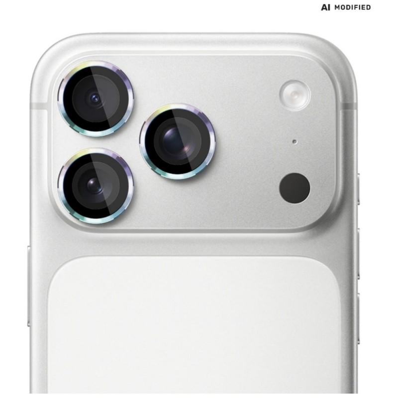 3MK Lens Protection Pro -kameran linssinsuojus Apple iPhone 18 Pro / 18 Pro Max -puhelimelle, karkaistu lasi, sateenkaari