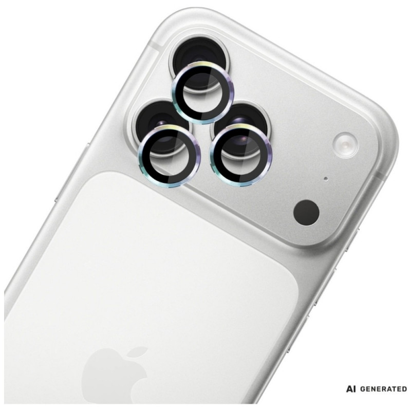 3MK Lens Protection Pro -kameran linssinsuojus Apple iPhone 18 Pro / 18 Pro Max -puhelimelle, karkaistu lasi, sateenkaari