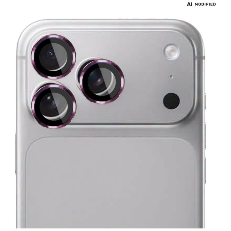 3MK Lens Protection Pro Apple iPhone 18 Pro / 18 Pro Max -kameran linssinsuojus, karkaistu lasi, Burgundy