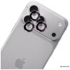 3MK Lens Protection Pro Apple iPhone 18 Pro / 18 Pro Max -kameran linssinsuojus, karkaistu lasi, Burgundy
