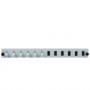 EFB Elektronik SB-FP-6SC-S-OM4 -runkoliitäntäpaneeli kuituetupaneeli, 1U, harmaa, metalli, 432 mm