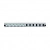 EFB Elektronik SB-FP-6SC-S-OM4 -runkoliitäntäpaneeli kuituetupaneeli, 1U, harmaa, metalli, 432 mm