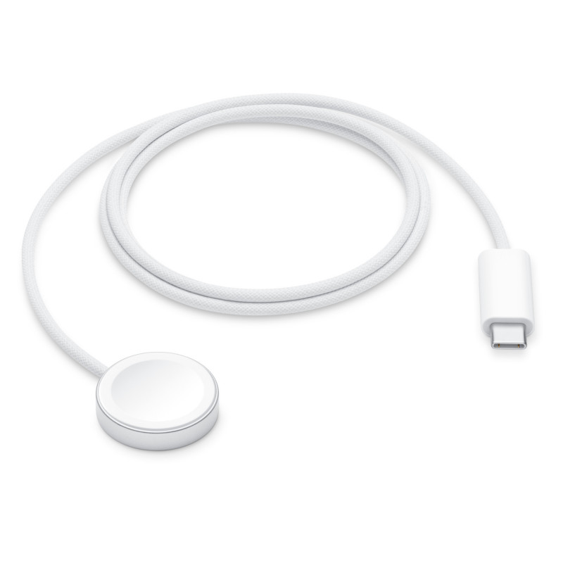 Apple Watch Magnetic Fast Charger to USB-C -kaapeli (1 m), valkoinen, ML434ZM/A