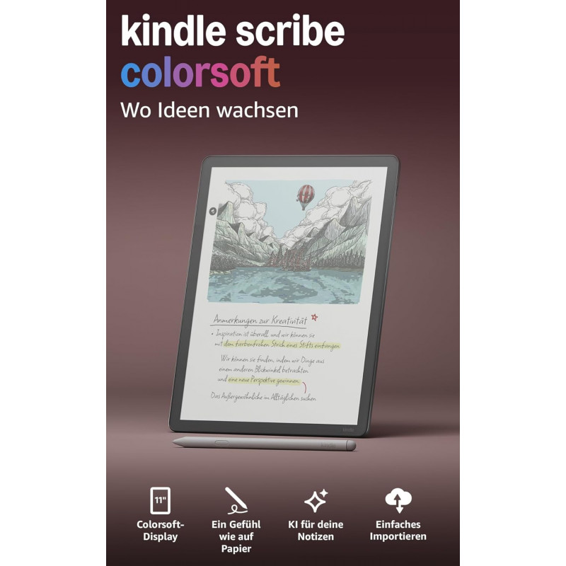 Kindle Scribe Colorsoft -e-lukulaite, 64 GB, grafiitti