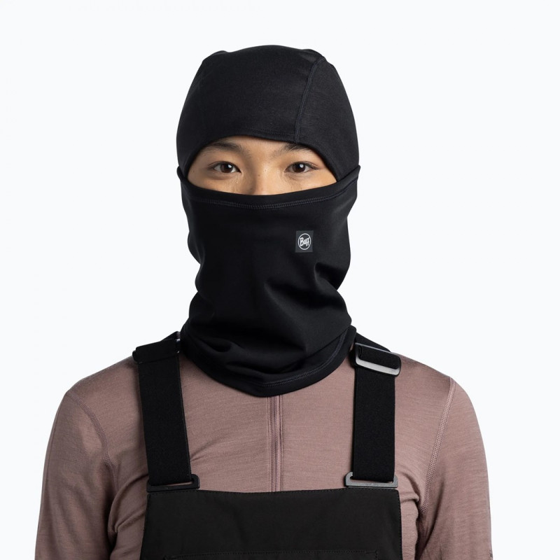 BUFF Tech Fleece -saranallinen kommandopipo Solid Black