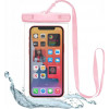 Tech-Protect Yleiskotelo vedenpitävä UWC7 (THP1183PINK) laitteille 6.9" asti, pinkki