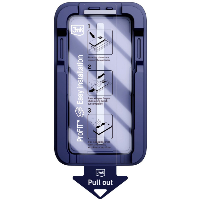 3MK HardGlass Max karkaistu lasi asennustelineellä Apple iPhone 13 / 13 Pro / 14 / 16e / 17e, musta