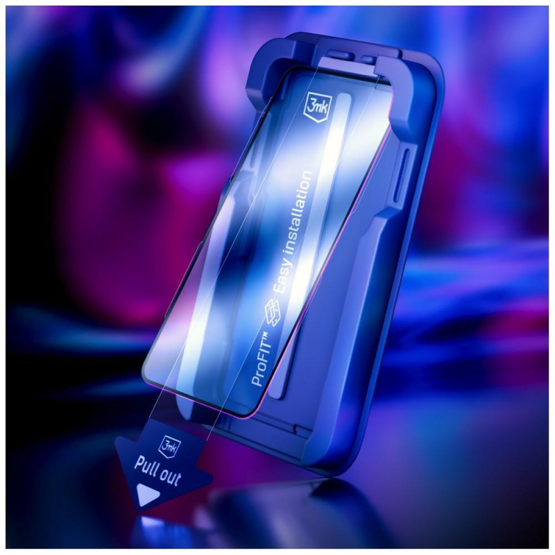 3MK HardGlass Max karkaistu lasi asennustelineellä Samsung Galaxy S24+ / S25+, musta