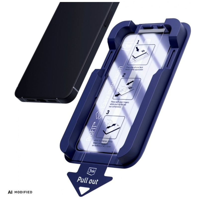 3MK HardGlass Max karkaistu lasi Samsung Galaxy S24 Ultralle, musta