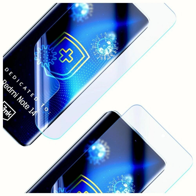 3MK SilverProtection+ Xiaomi Redmi Note 14 4G antimikrobinen suojakalvo