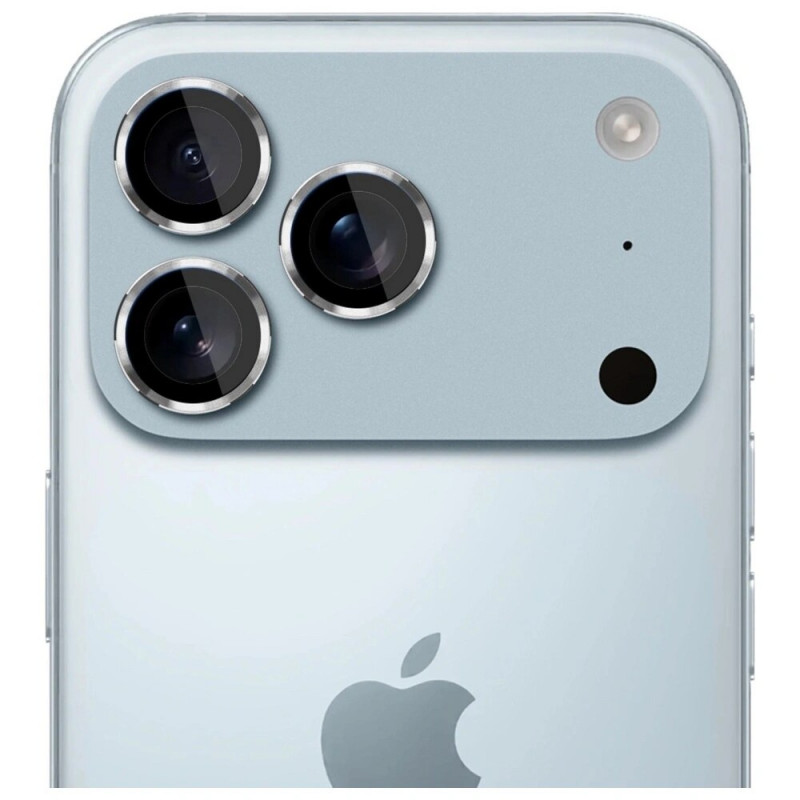 3MK Lens Protection Pro -kameran linssinsuojalasi Apple iPhone 17 Pro / 17 Pro Max -puhelimeen, hopea