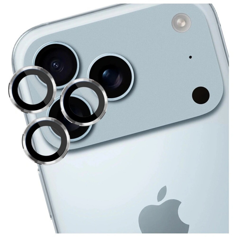 3MK Lens Protection Pro -kameran linssinsuojalasi Apple iPhone 17 Pro / 17 Pro Max -puhelimeen, hopea
