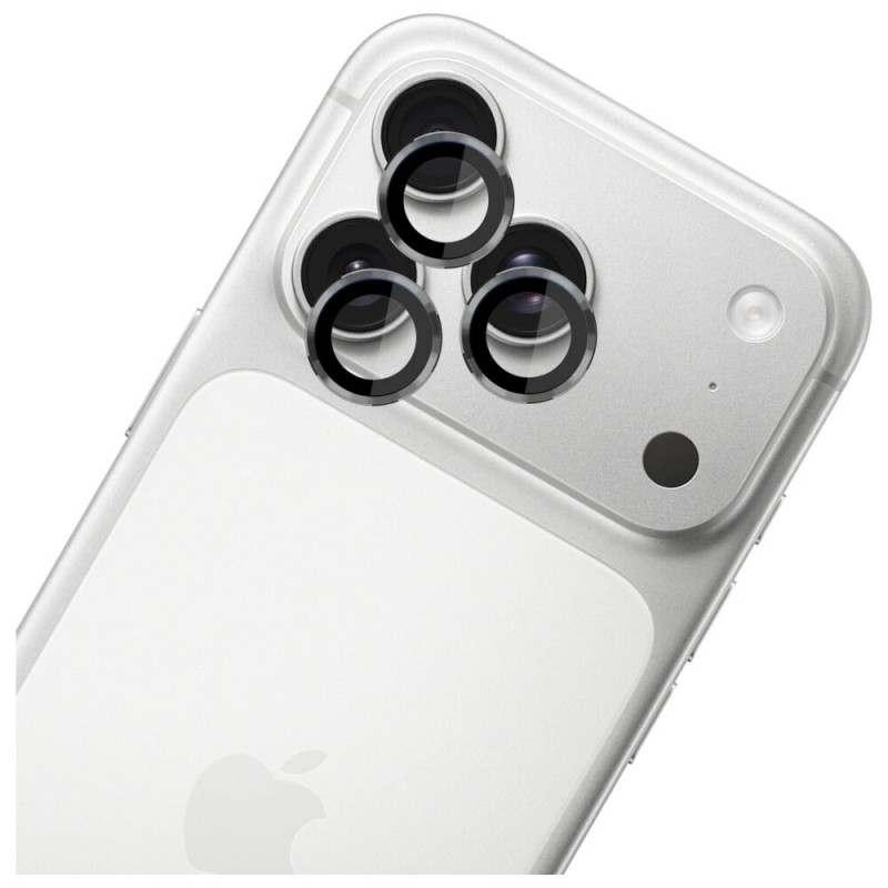 3MK Lens Protection Pro -kameran linssin karkaistu lasi Apple iPhone 17 Pro / 17 Pro Max -puhelimelle, harmaa