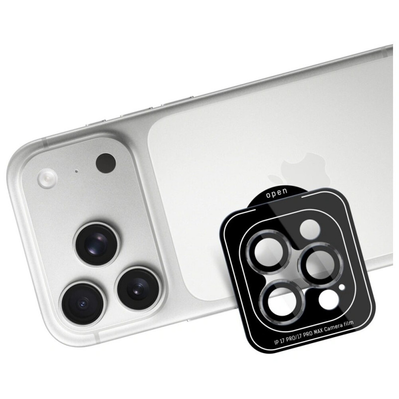 3MK Lens Protection Pro -kameran linssin karkaistu lasi Apple iPhone 17 Pro / 17 Pro Max -puhelimelle, harmaa