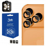 3MK Lens Protection Pro -kameran linssin karkaistu lasi Apple iPhone 17 Pro / 17 Pro Max -puhelimelle, oranssi