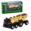 BRIO World kultainen akkuveturi valolla ja äänellä (33630)