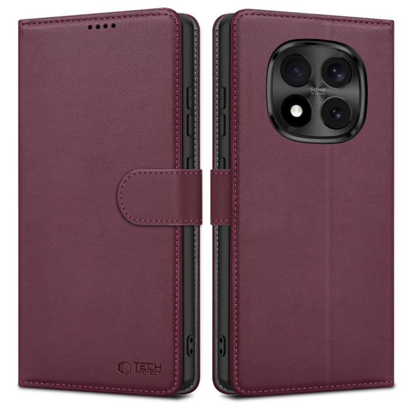 Tech-Protect lompakkokotelo Xiaomi Redmi Note 15 Pro 5G THP5097, burgundinpunainen