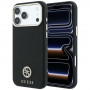 Guess GUE005537-0 Grained Round Strass Logo MagSafe -suojakuori Apple iPhone 18 Pro Max / 17 Pro Max -puhelimelle, musta
