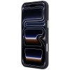 Guess GUE005537-0 Grained Round Strass Logo MagSafe -suojakuori Apple iPhone 18 Pro Max / 17 Pro Max -puhelimelle, musta